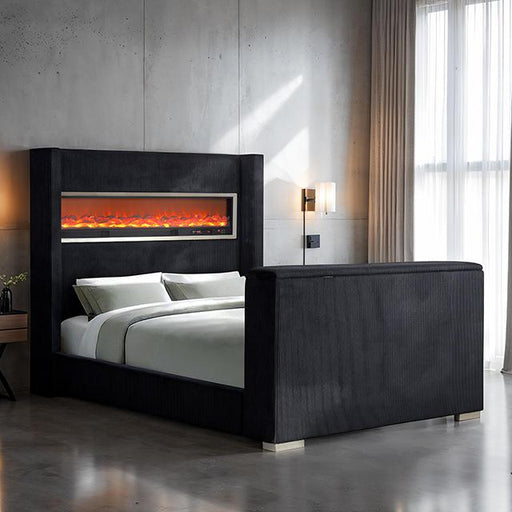 Sumter Bed Black & Grey - Visions in Furniture (La Mirada, CA)