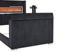 Sumter Bed Black & Grey - Visions in Furniture (La Mirada, CA)