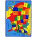 ABBEY Us Map 5' X 8' Area Rug - Visions in Furniture (La Mirada, CA)