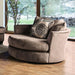Bonaventura Brown Swivel Chair - Visions in Furniture (La Mirada, CA)