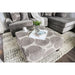 Bonaventura Gray/Pattern Ottoman - Visions in Furniture (La Mirada, CA)