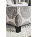 Bonaventura Gray/Pattern Ottoman - Visions in Furniture (La Mirada, CA)