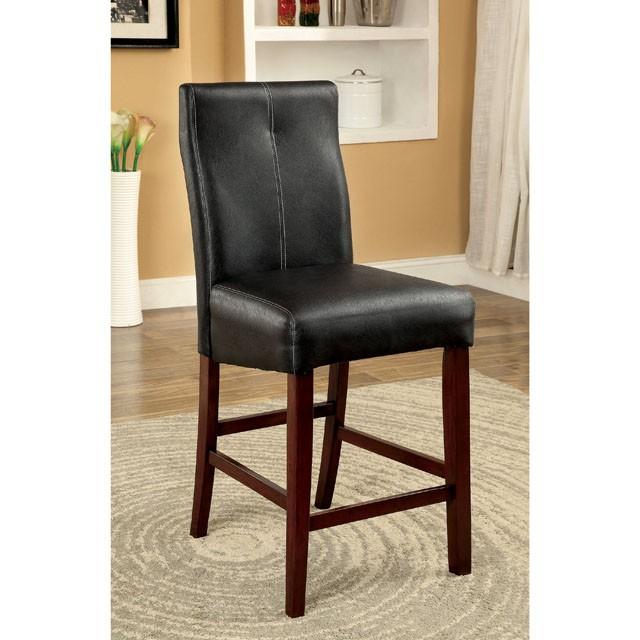 BONNEVILLE II Brown Cherry/Black Counter Ht. Chair (2/CTN) - Visions in Furniture (La Mirada, CA)