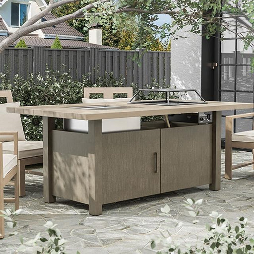 Bordeaux Dining Table w/ Fire Pit & Cooler - Visions in Furniture (La Mirada, CA)