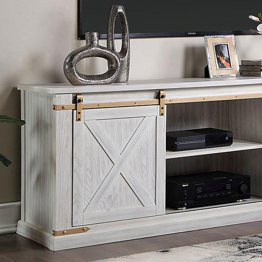 BORREGO TV Stand, Antique White - Visions in Furniture (La Mirada, CA)