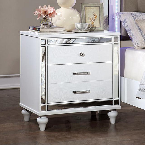 BRACHIUM Night Stand, White - Visions in Furniture (La Mirada, CA)