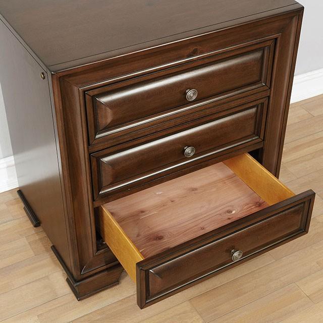 Brandt Brown Cherry Night Stand - Visions in Furniture (La Mirada, CA)