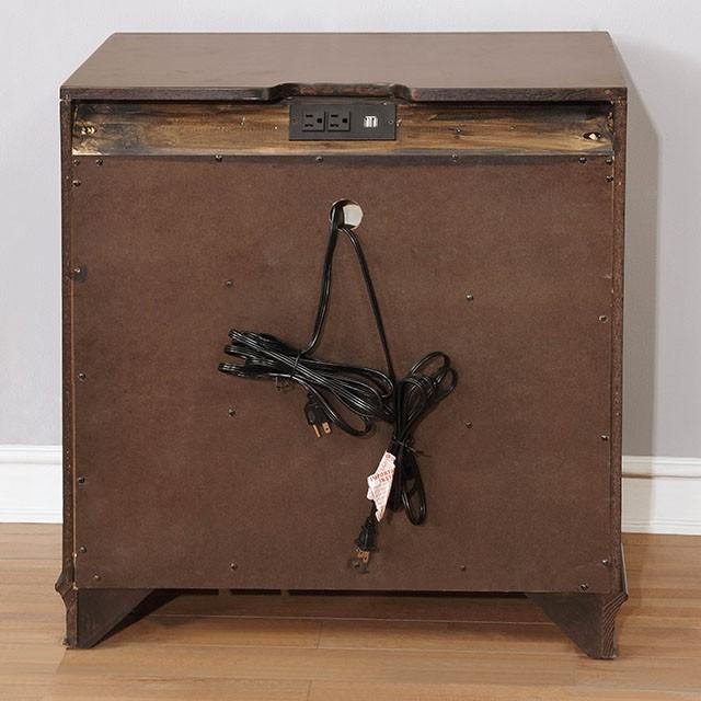 Brandt Brown Cherry Night Stand - Visions in Furniture (La Mirada, CA)