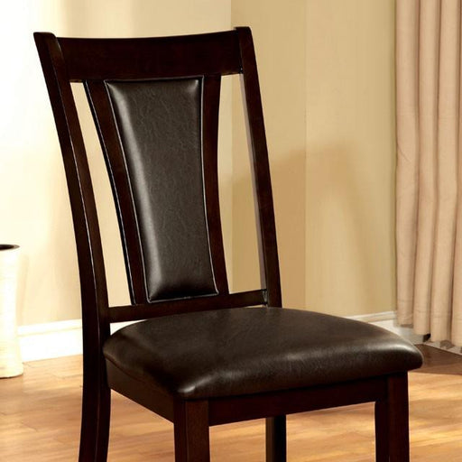 BRENT Dark Cherry/Espresso Side Chair (2/CTN) - Visions in Furniture (La Mirada, CA)