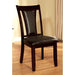BRENT Dark Cherry/Espresso Side Chair (2/CTN) - Visions in Furniture (La Mirada, CA)