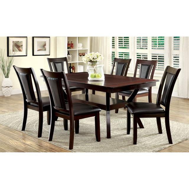 BRENT Dark Cherry/Espresso Side Chair (2/CTN) - Visions in Furniture (La Mirada, CA)