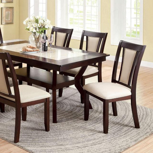 Brent 7 Pc Dining Table Set - Visions in Furniture (La Mirada, CA)