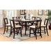 BRENT II Dark Cherry/Ivory Counter Ht. Table w/ Insert - Visions in Furniture (La Mirada, CA)