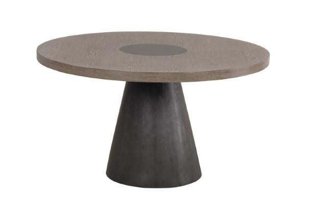 Broager 5 Pc Dining Table Set (Light Gray Caster Chairs) - Visions in Furniture (La Mirada, CA)