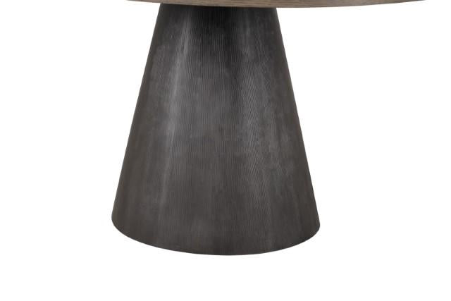 Broager 5 Pc Dining Table Set (White Caster Chairs) Rustic Oak - Visions in Furniture (La Mirada, CA)