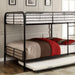 BROCKET Black Metal Full/Full Bunk Bed - Visions in Furniture (La Mirada, CA)