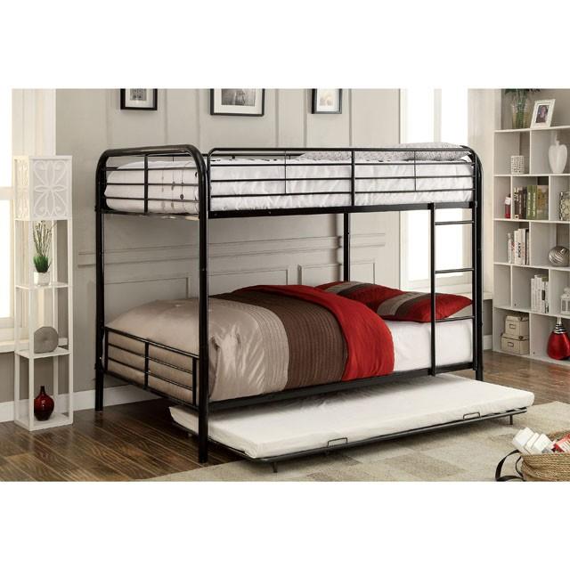 BROCKET Black Metal Full/Full Bunk Bed - Visions in Furniture (La Mirada, CA)