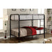 BROCKET Black Metal Full/Full Bunk Bed - Visions in Furniture (La Mirada, CA)