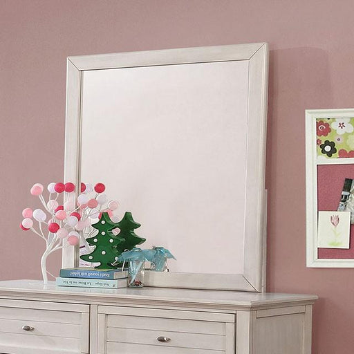 Brogan Antique White Mirror - Visions in Furniture (La Mirada, CA)