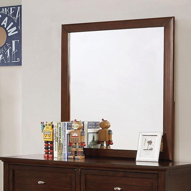 Brogan Brown Cherry Mirror - Visions in Furniture (La Mirada, CA)