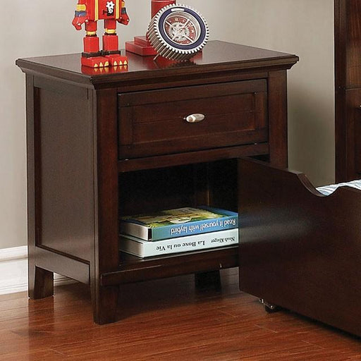 Brogan Brown Cherry Night Stand - Visions in Furniture (La Mirada, CA)