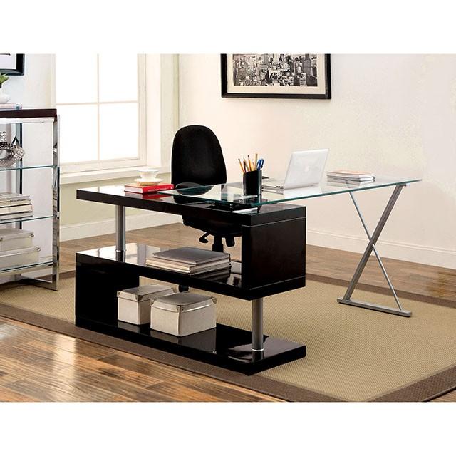 BRONWEN Black Desk - Visions in Furniture (La Mirada, CA)