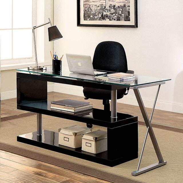 BRONWEN Black Desk - Visions in Furniture (La Mirada, CA)