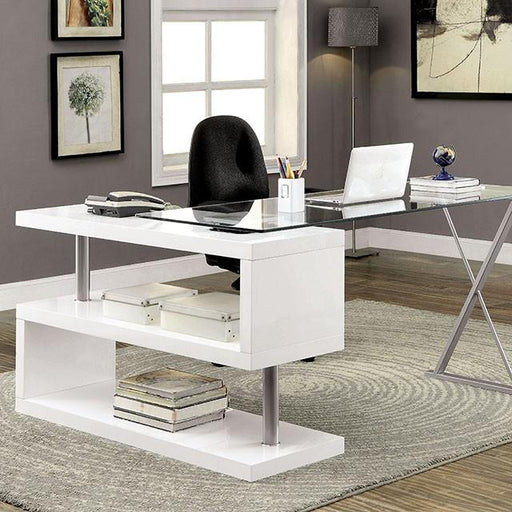 BRONWEN White Desk - Visions in Furniture (La Mirada, CA)