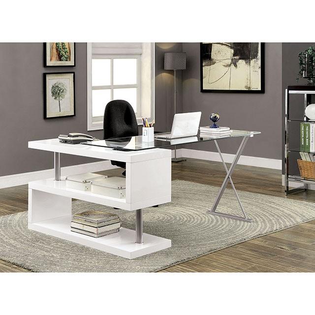BRONWEN White Desk - Visions in Furniture (La Mirada, CA)