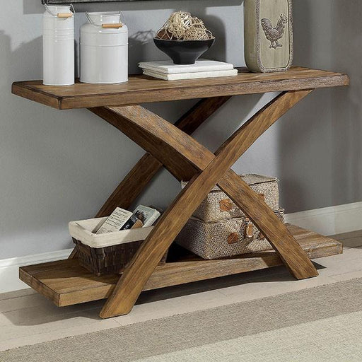 Bryanna Antique Light Oak Sofa Table - Visions in Furniture (La Mirada, CA)