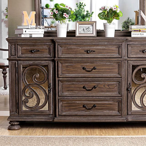 ARCADIA Rustic Natural Tone Server - Visions in Furniture (La Mirada, CA)