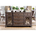 ARCADIA Rustic Natural Tone Server - Visions in Furniture (La Mirada, CA)