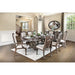 ARCADIA Rustic Natural Tone, Ivory Dining Table - Visions in Furniture (La Mirada, CA)