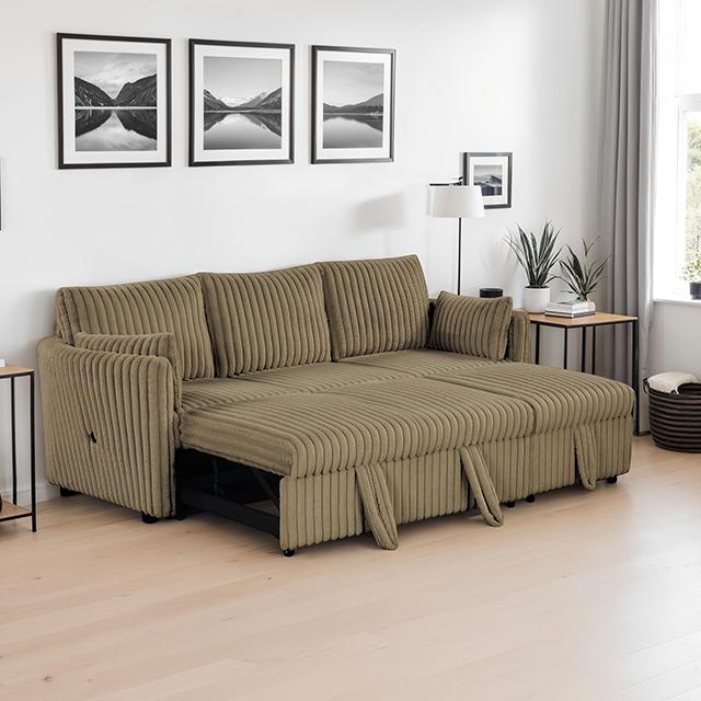 Denholme Sectional w/ Pull Out - Visions in Furniture (La Mirada, CA)