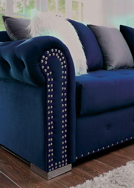 WILMINGTON Sectional, Blue - Visions in Furniture (La Mirada, CA)