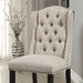 Wingback Chair, Beige (2/CTN) - Visions in Furniture (La Mirada, CA)