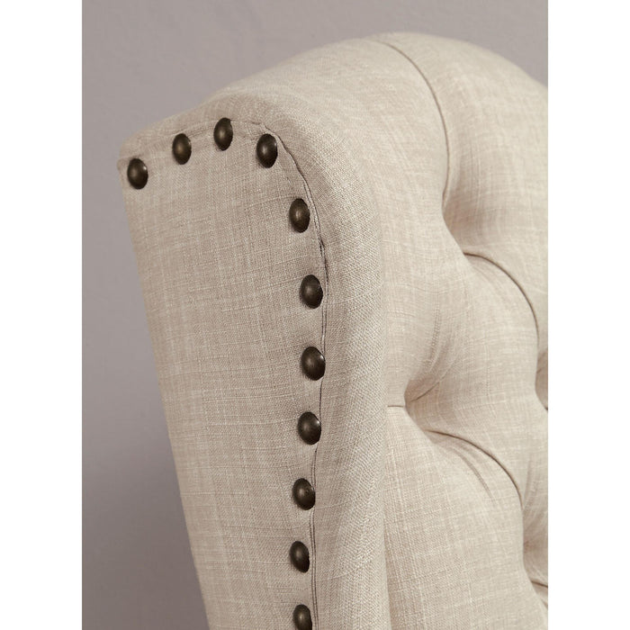 Wingback Chair, Beige (2/CTN) - Visions in Furniture (La Mirada, CA)