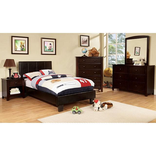 Winn Park Cal.King, E.King, Twin, & Full Bed Chrome, Gray, Brown, & Chrome - Visions in Furniture (La Mirada, CA)