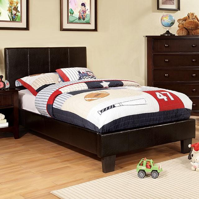 Winn Park Cal.King, E.King, Twin, & Full Bed Chrome, Gray, Brown, & Chrome - Visions in Furniture (La Mirada, CA)