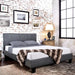 Winn Park Cal.King, E.King, Twin, & Full Bed Chrome, Gray, Brown, & Chrome - Visions in Furniture (La Mirada, CA)