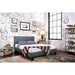 Winn Park Cal.King, E.King, Twin, & Full Bed Chrome, Gray, Brown, & Chrome - Visions in Furniture (La Mirada, CA)