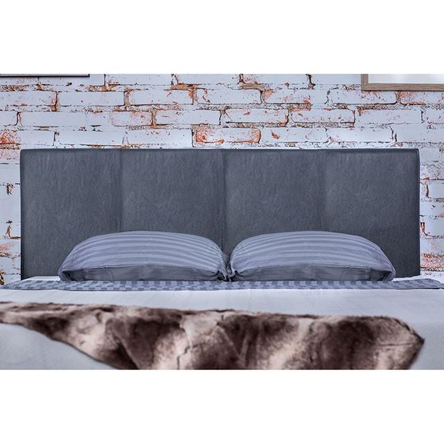 Winn Park Cal.King, E.King, Twin, & Full Bed Chrome, Gray, Brown, & Chrome - Visions in Furniture (La Mirada, CA)
