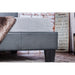 Winn Park Cal.King, E.King, Twin, & Full Bed Chrome, Gray, Brown, & Chrome - Visions in Furniture (La Mirada, CA)