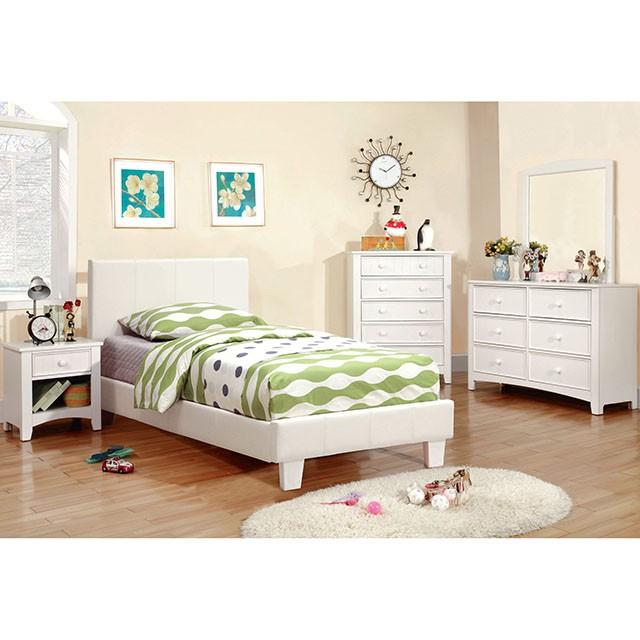 Winn Park Cal.King, E.King, Twin, & Full Bed Chrome, Gray, Brown, & Chrome - Visions in Furniture (La Mirada, CA)