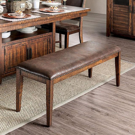 Wichita Light Walnut Bench - Visions in Furniture (La Mirada, CA)