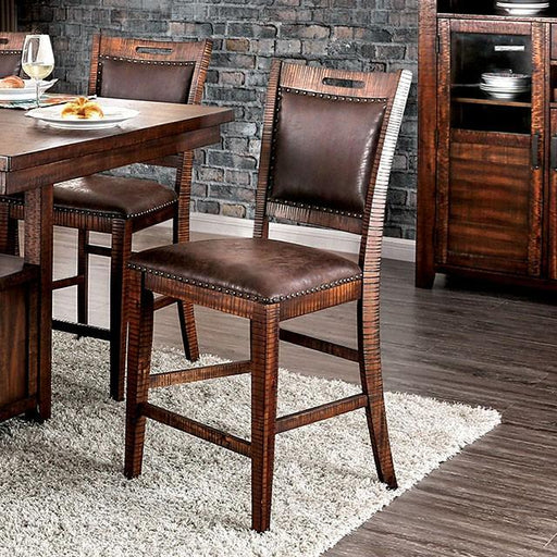 Wichita Light Walnut Counter Ht. Chair (2/CTN) - Visions in Furniture (La Mirada, CA)