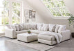 WARRENTON Ottoman, Ivory - Visions in Furniture (La Mirada, CA)