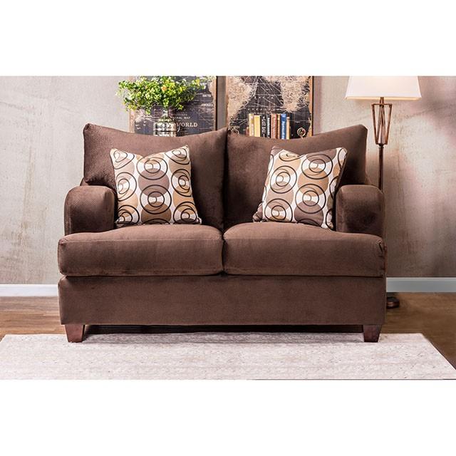 WESSINGTON Chocolate Love Seat - Visions in Furniture (La Mirada, CA)