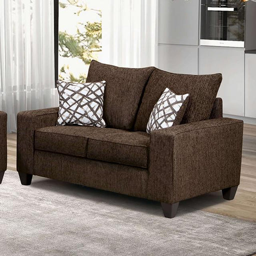 WEST ACTION Loveseat, Chocolate - Visions in Furniture (La Mirada, CA)