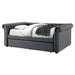 LEANNA Gray Full Daybed w/ Trundle, Gray - Visions in Furniture (La Mirada, CA)